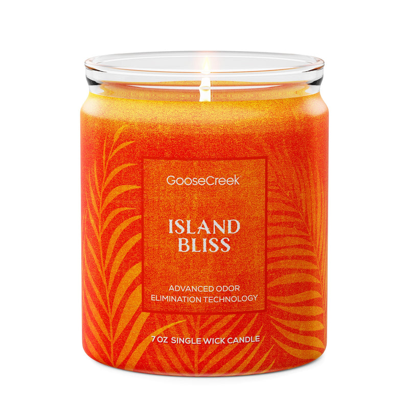 Island Bliss Odor Eliminating 7oz Single Wick Candle Select 5-0519