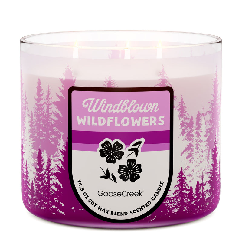 Windblown Wildflowers 3-Wick Candle Daily 5-0303